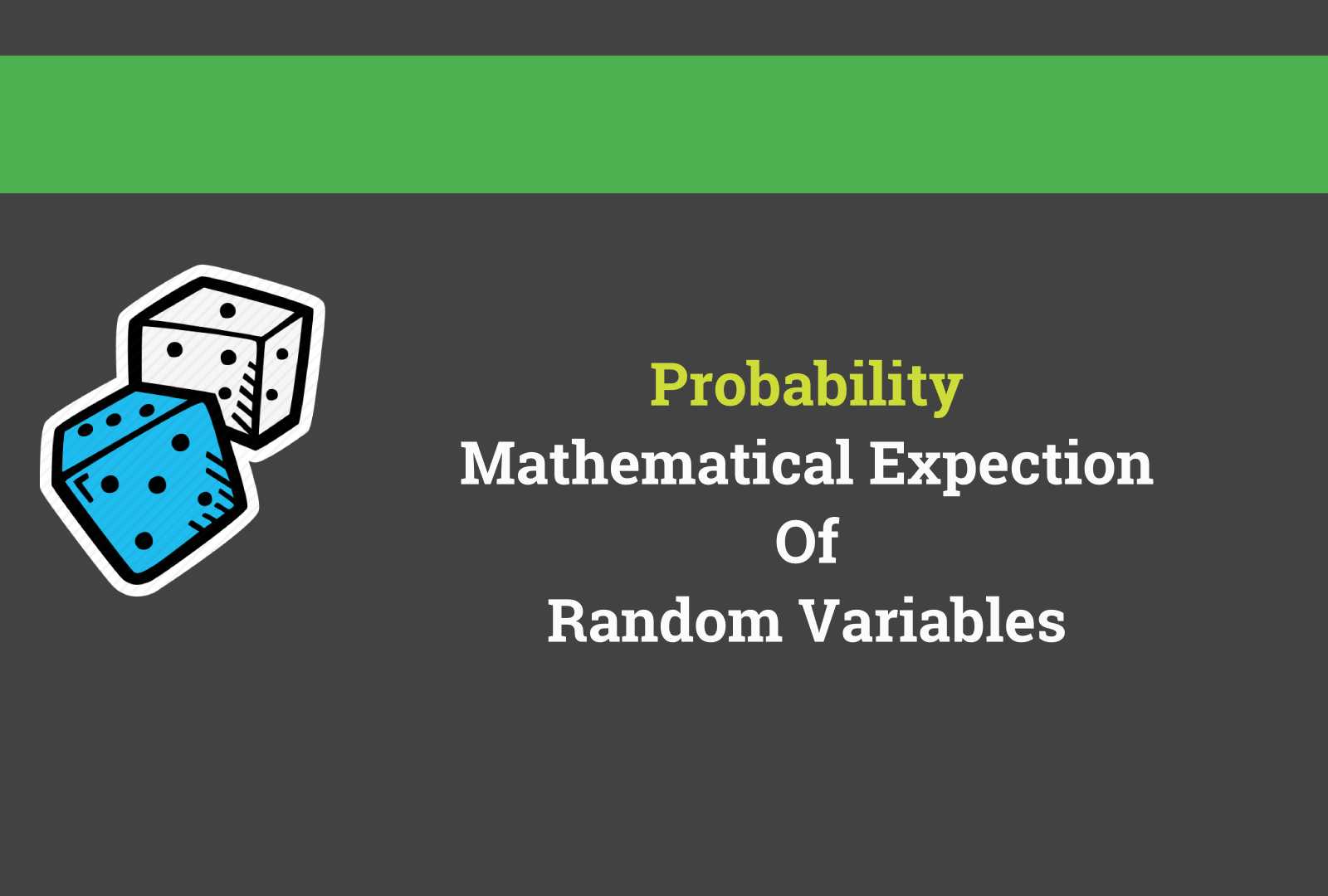 Formula Of Mathematical Expectation