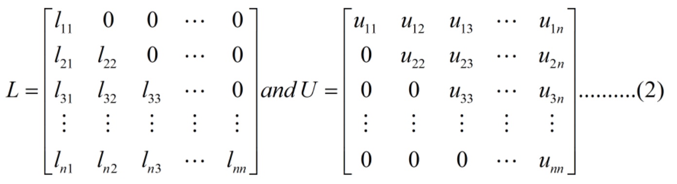 LU Decomposition Method - Algorithm, Implementation In C With Solved ...